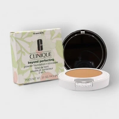 Clinique Beyond Perfecting Powder Foundation + Concealer 18 Sand (M-N) 0.51 oz - Image 1 of 3