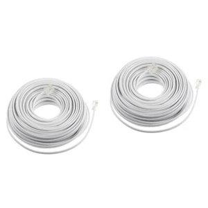 2 Pieces Telefonkabelverlängerungskabel Telefonverlängerungskabel - Zdjęcie 1 z 12