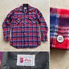 VTG 70s Tailor Made Plaid Lumberjack Flannel Hunting Shirt Medium Work Grunge