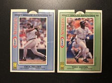 1993 Kraft Singles Superstars TONY GWYNN + Cecil Fielder  Rare Pop-up Card