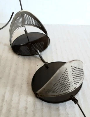 Antique sunglasses mesh side, wire rimmed  round glass lenses - Image 1 of 4