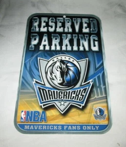 Large DALLAS MAVERICKS RESERVED PARKING SIGN #02 - NEW - Picture 1 of 1