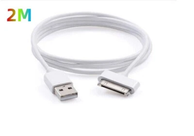 2M USB Data Sync Cable Cord Charger for iPhone 4 4G 4S 3GS iPod Nano Touch 4G - Image 1 of 4