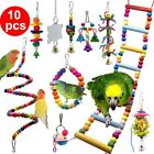 Supplies Bite Parrots Bird Toys Set Hanging Hammock Cage Parrot Toys Swing Ball
