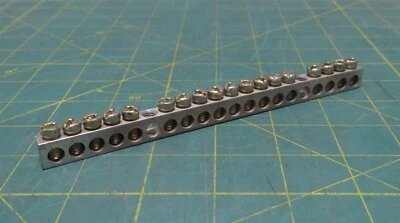 CMC NA-35S Ground Bar, CU9AL, 18 Position, 4-14 AWG, 6.375" Length, 0.62" Height - Image 1 of 4