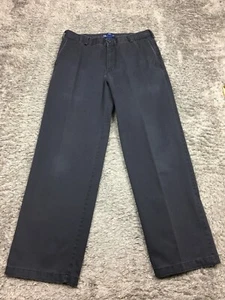 Izod American Chino Hose Herren Größe 34x32 verwaschen schwarz gerade Passform - Bild 1 von 15