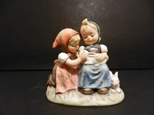 Hummel/Goebel 1971 "Girls & Bunnies"4 1/2" Figurine #384 TMK6 W.Germany VTG 3584 - Picture 1 of 8