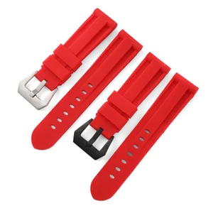 Premium Rubber Silicone Watch Band Strap 20/22/24/26mm Waterproof for Panerai - Picture 1 of 13