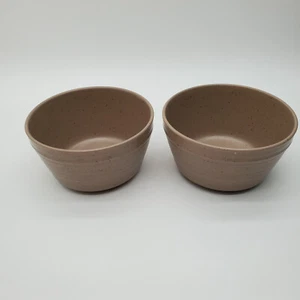 2 Bee & Willow Home Tan Speckled Bowls - Picture 1 of 7