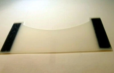 Lindahl Vignette White Mask 2.5X5" Smooth Bottom Arc magnetic frame - Image 1 of 4