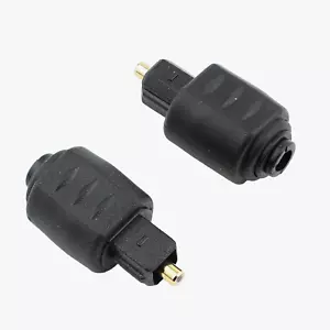 2 Stück Optische Mini 3,5 mm Klinke Buchse auf Digital Toslink Stecker Audiokabel Adapter - Bild 1 von 6