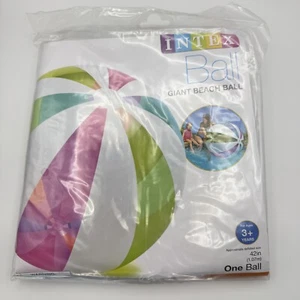 NEW Intex Giant Jumbo Striped Beach Ball 42" Inflatable 59066EP From 2015 - Picture 1 of 3