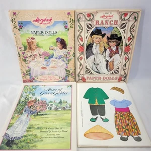 Lot of 4 Vtg Paper Dolls Books Storybook Heirlooms Anne of Green Gables Current - Picture 1 of 14