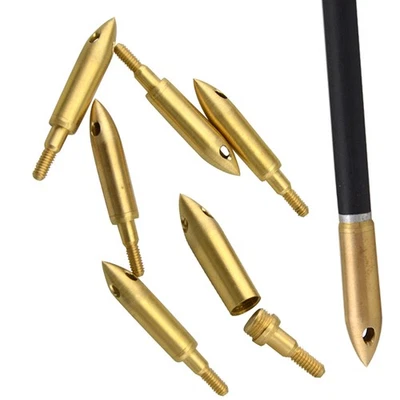 Tiro con arco pipas puntas de flecha cobre puntas de caza señales puntas de flecha caza - Imagen 1 de 4