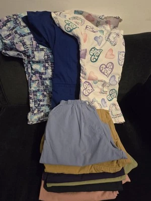 Scrubs Lot Of 9~Ladies Nurse Work Attire  Size Small/ Medium 🌟 Excellent Shape  - Image 1 of 3