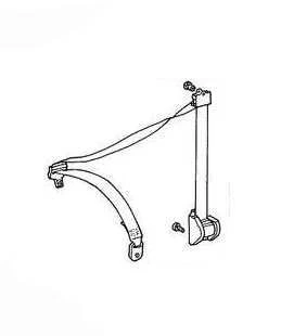 LEFT FRONT SEAT BELT 2048609385 2012-2014 MERCEDES-BENZ C300 Foto 1 de 4