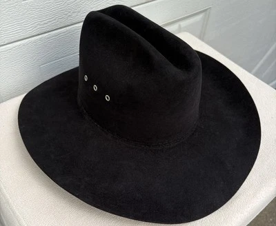 Sombrero de Vaquero Rodeo King 4X Calidad Castor Negro Western Talla 7 Foto 1 de 4