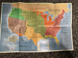 1962 Chevrolet Dealer Mailer- U.S. Geographical Growth Map - Picture 1 of 5