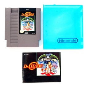 Dr. Chaos Nintendo NES Authentic w/ Manual & Case Mint Label Tested & Works