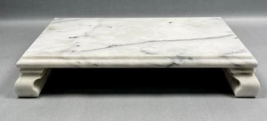 Vintage MCM Marble Stand Pedestal Stand Fruit Candy Decor - Picture 1 of 13