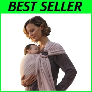 Soft Linen Ring Sling Baby Carrier - Warm Sand Beige - Picture 1 of 11
