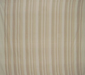 Colcha acanalada de algodón pesado 98" x 88" tostado/marrón sobre beige - Imagen 1 de 2