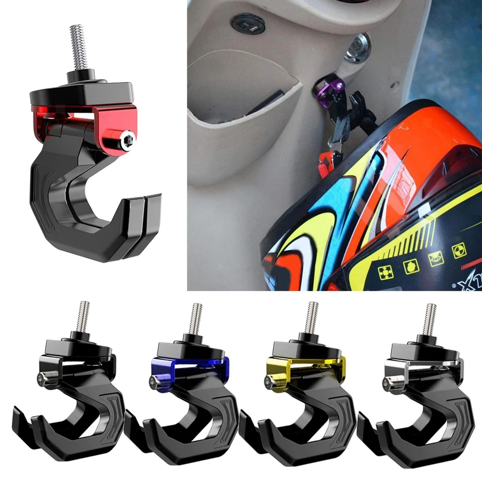 Alloy Motorcycle Scooter Helmet Holder Hook Bottle Hanger With Screw Stylish - image 1 of 1