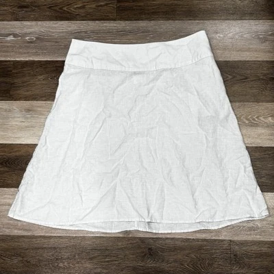 Falda De Colección Patagonia Línea A Talla 14 Cáñamo Poliéster Algodón Verde Salvia Claro Botón Foto 1 de 4