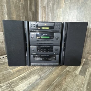 Optimus System 714 CD Tape Radio Stereo w/ Speakers & Remote. Radio Shack Tested - Picture 1 of 15