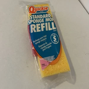 Quickie Standard Sponge Mop Refill Type S Yellow Fits Mop 045 048 049 Made USA - Picture 1 of 6