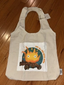 Bolso de Mano Howl’s Moving Castle Up Town Folks Calcifer Lona 14x13 Pulgadas - Imagen 1 de 7