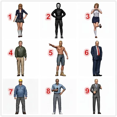 1/64 1/87 1/43 1/18 1/24 Niña Hombre Escena Miniaturas Figuras Modelo Para Coches Juguetes Foto 1 de 4