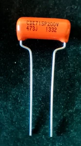 Sprague .047mfd ( .047uF)  Orange Drop Capacitor 200V - Picture 1 of 1