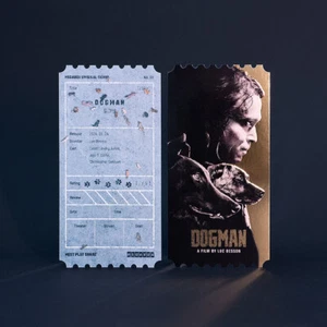 DOGMAN Film Korea Mega Box Original Limited Movie Ticket Theater Luc Besson - Picture 1 of 4