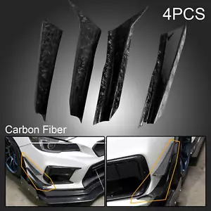 For SUBARU WRX STI 2018-2021 Front Bumper Upper Canards Splitter Vent Air Knife - Picture 1 of 10