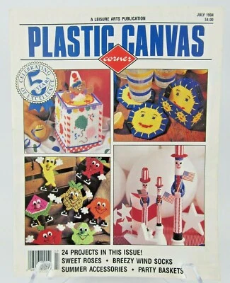 Plastic Canvas Corner Magazine ~ July 1994, 24 plastic canvas projects - Image 1 of 3