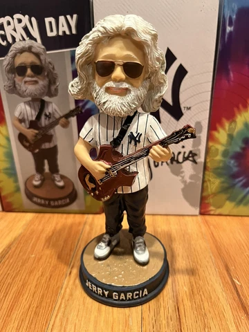 New York Yankees Jerry Garcia Guitar Bobblehead SGA 2022 Grateful Dead Band Cover