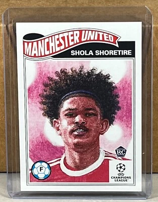 2022 TOPPS LIVING #481 SHOLA SHORETIRE MANCHESTER UNITED ROOKIE UEFA Champions - Image 1 of 2