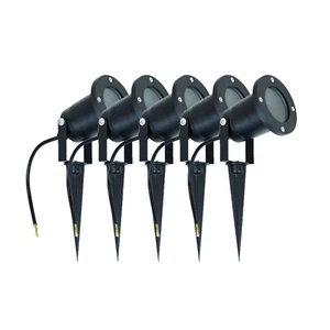 LED Gartenstrahler mit Erdspieß Außenleuchte IP65 5er PACK Set Gartenleuchte EDO - Bild 1 von 13