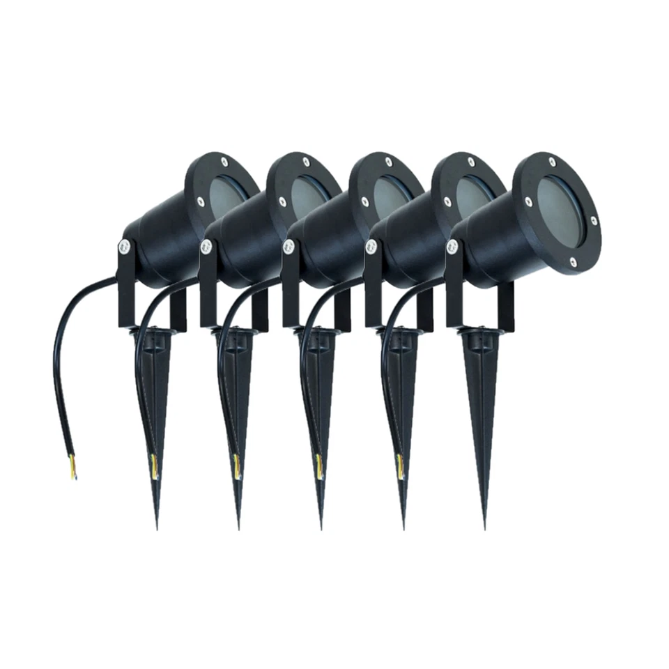 LED Gartenstrahler mit Erdspieß Außenleuchte IP65 5er PACK Set Gartenleuchte EDO - Bild 1 von 4