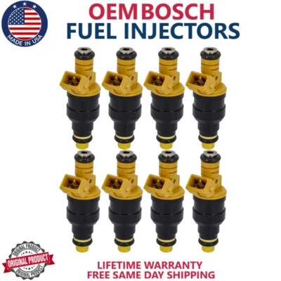 8x OEM Bosch Fuel Injectors Fits 1996-2004 Ford Mustang 4.6L V8 #0280150939 - Image 1 of 4