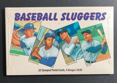 U.S. Stamps. SC #UX457a. Baseball Sluggers 24¢ Pre-Stamped Postal Cards - Image 1 of 2