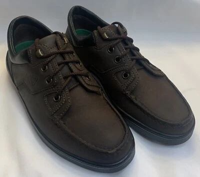 Florsheim Outdoorsman Cuero Marrón Hombre Mocasín/Zapato de Barco Con Cordones Talla 7 1/2 Foto 1 de 4