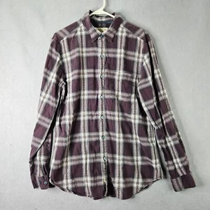 Camisa Territory Ahead Para Hombre Grande Rojo Oscuro Mezcla de Seda Ajuste A Medida Resistente - Imagen 1 de 7