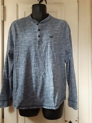 Henley de manga larga Hollister Young para hombre talla grande Foto 1 de 2