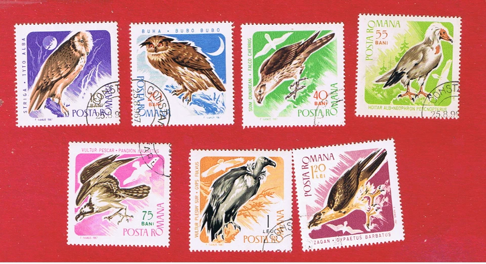 Rumania #1899-1905 VF usado Birds of Ray conjunto corto envío y devolución gratuitos Foto 1 de 1