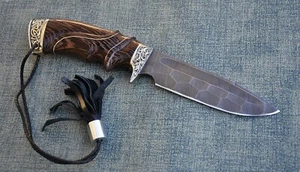 Nazarov Knives Russland Damast Outdoor Jagd Messer Походный Handarbeit HRC  62 - Bild 1 von 23