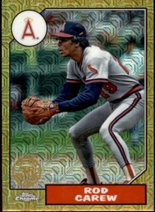 2022 Topps Series 2 Silver Pack 1987 Chrome Ref T87C2-30 Rod Carew Angels - Picture 1 of 1