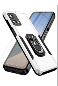 Bonkier Moto G 5G 2024 Handyhülle mit 4x Hartglas Displayschutz Weiß - Bild 1 von 6