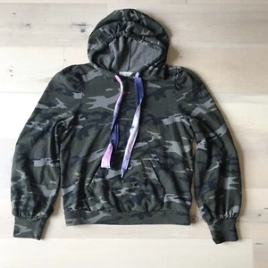 T.La Damen S Army Camo Hoodie Batik Kordelzug Sweatshirt Anthropologie TLA - Bild 1 von 13